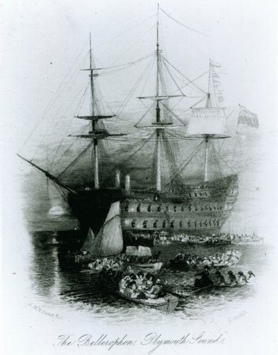 Il Bellerofonte a Plymouth Sound nel 1815, 1834-36 da Joseph Mallord William Turner